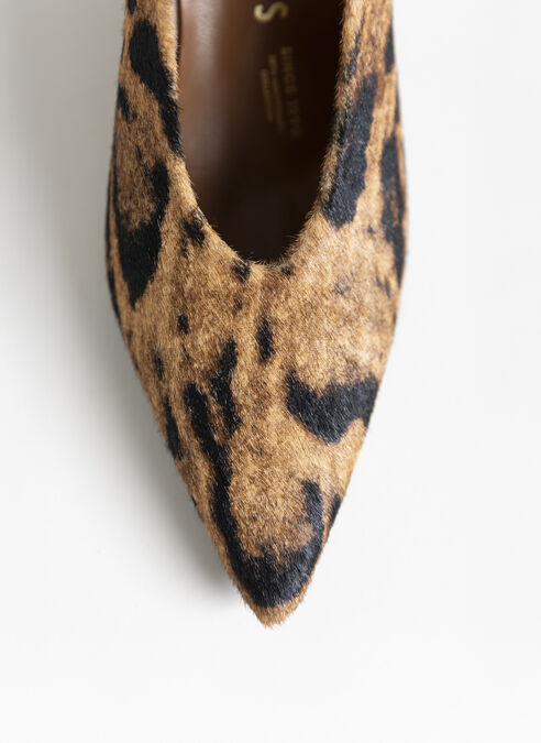 décolleté giorgia leopardo-camel-nero