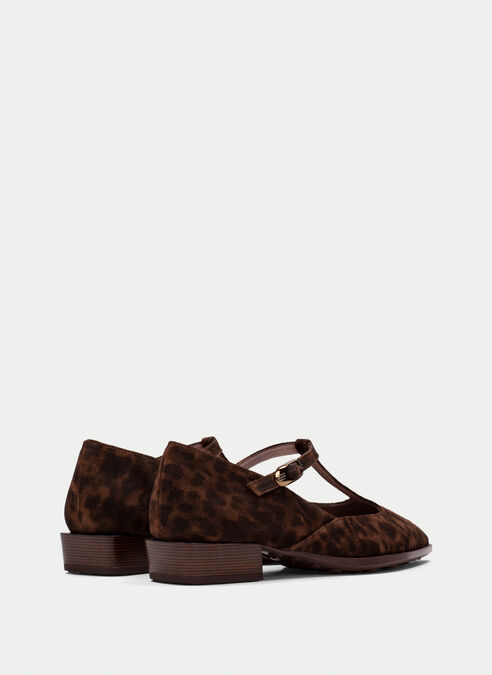 t-strap turin léopard