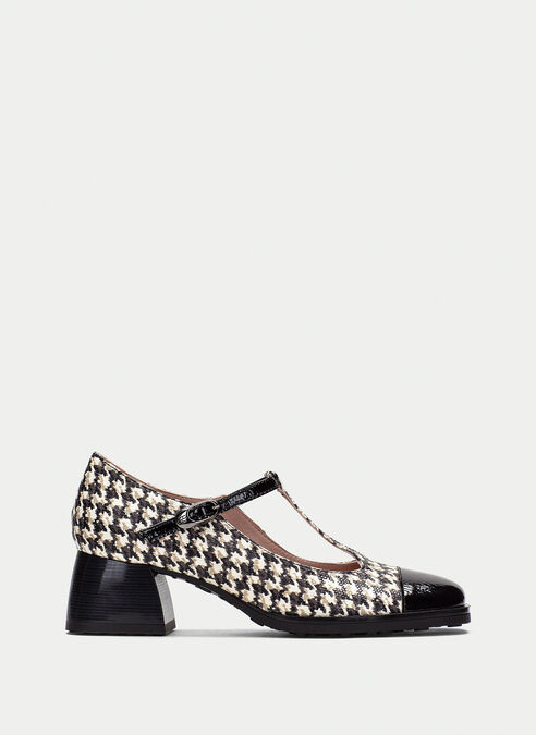 t-strap marsella noir-blanche