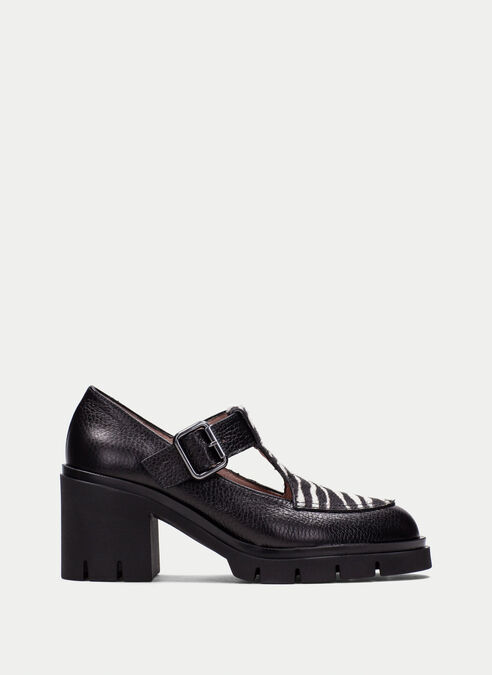 t-strap zurich noir-zebre