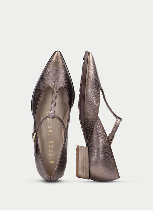 t-strap turin metal-taupe
