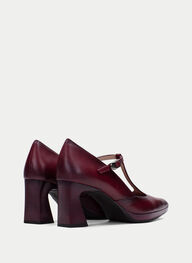 zapatos t-strap atlanta vino - hispanitas
