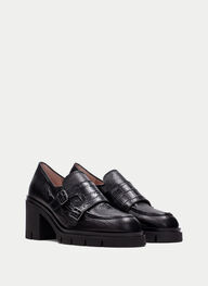 chaussures chaussures-à-boucles zurich noir - hispanitas