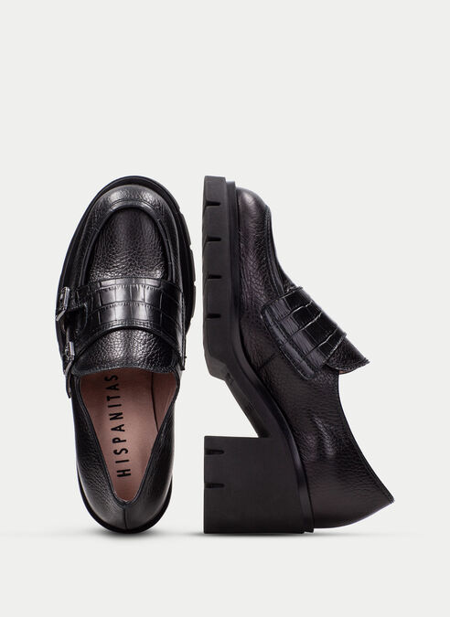 zapatos con hebilla zurich noir
