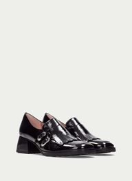 chaussures chaussures-à-boucles marsella noir - hispanitas