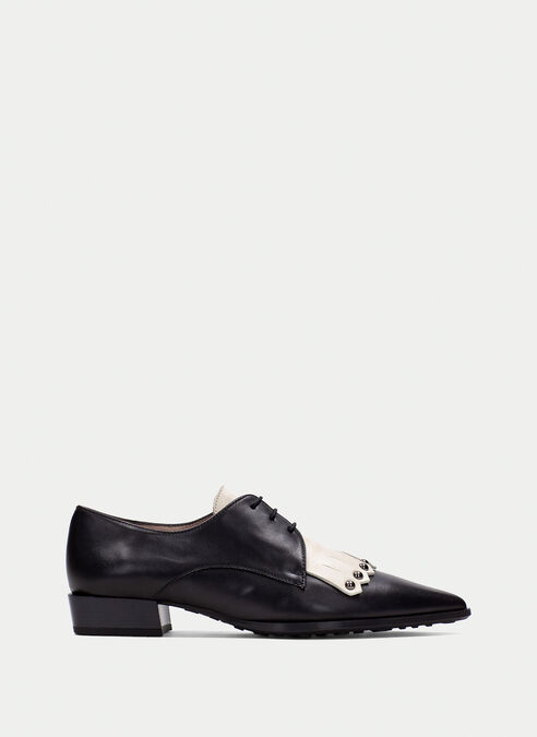 zapatos planos turin noir-creme