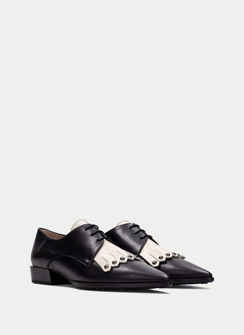 zapatos planos turin noir-creme