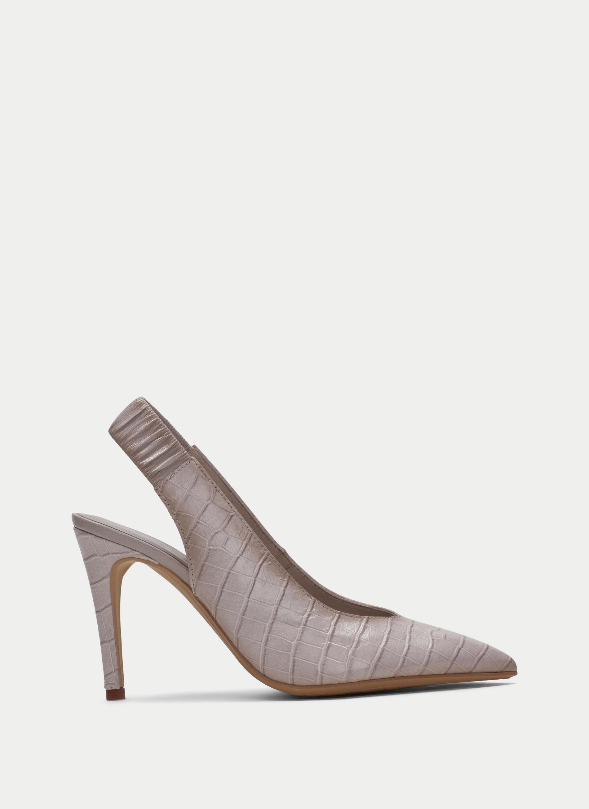 Escarpins à Talon Découvert Artika En Cuir Beige - Taille 40, Talon Moyen, Occasion