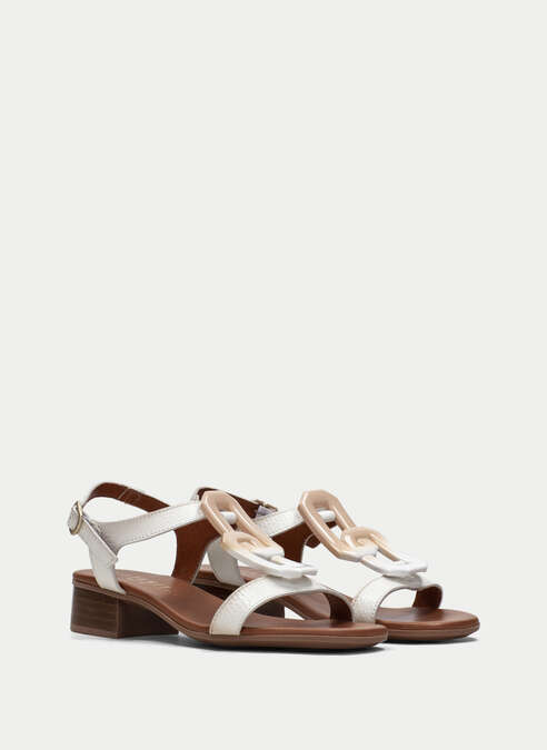 sandalias planas lara blanche