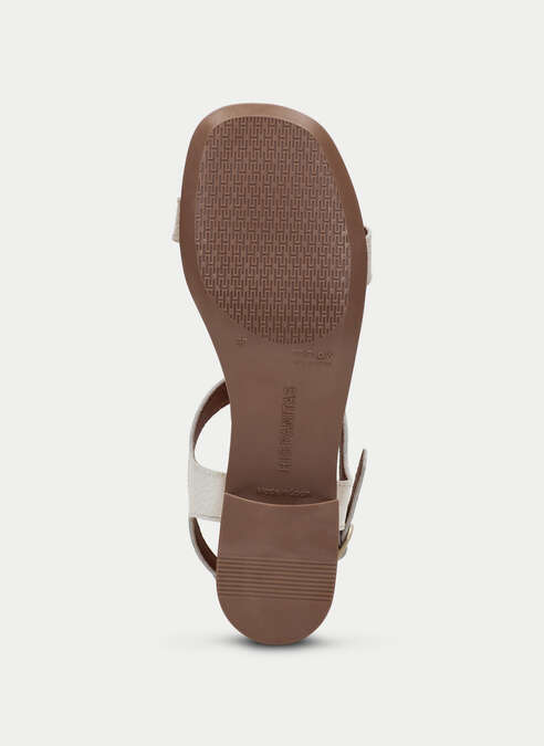 sandalias planas lara blanche