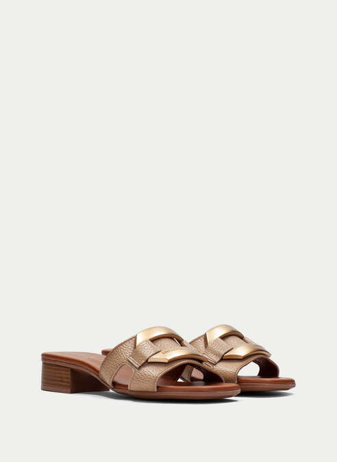 sandalias planas lara camel