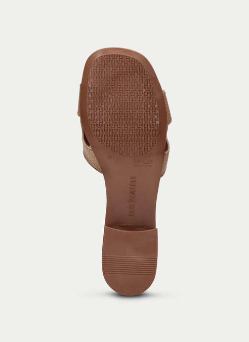 sandalias planas lara camel