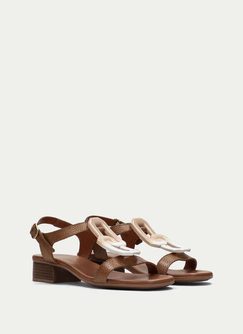 sandalias planas lara tan