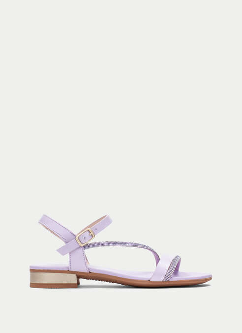 sandalias planas lena lavander