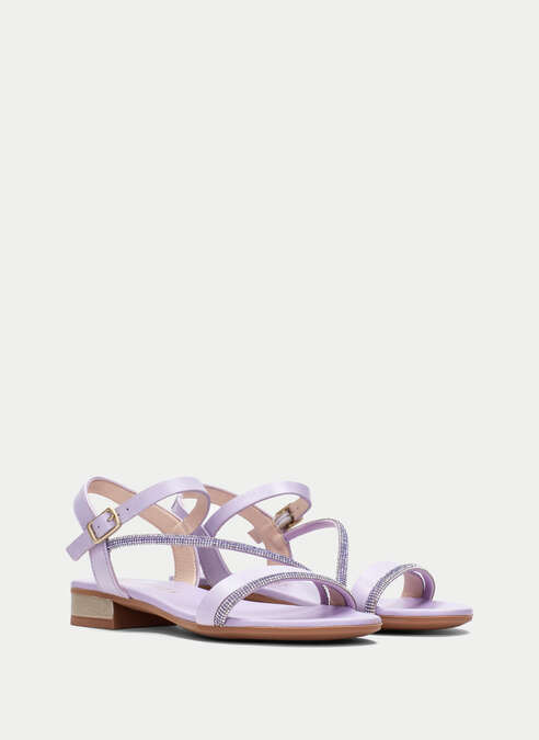 sandalias planas lena lavander