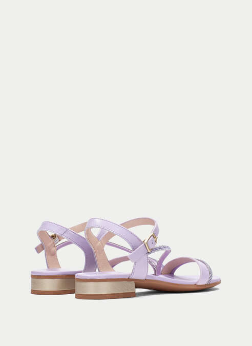 sandalias planas lena lavander