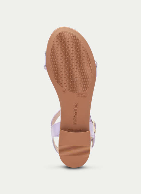 sandalias planas lena lavander