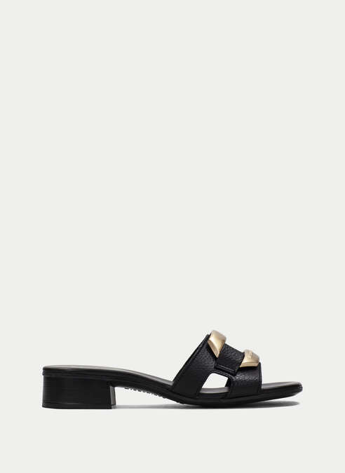 sandalias planas lara black