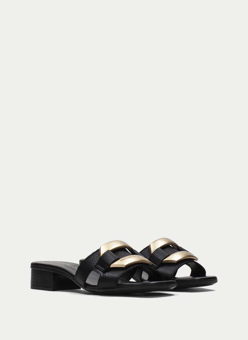 sandalias planas lara black