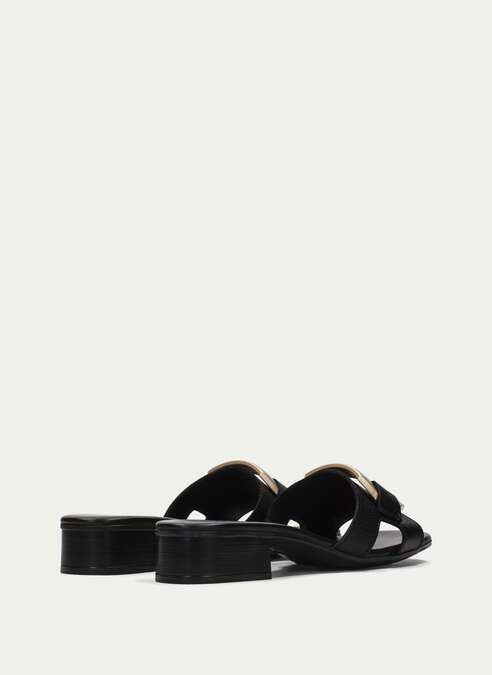 sandalias planas lara black