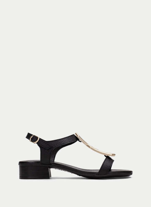 sandalias planas lara noir