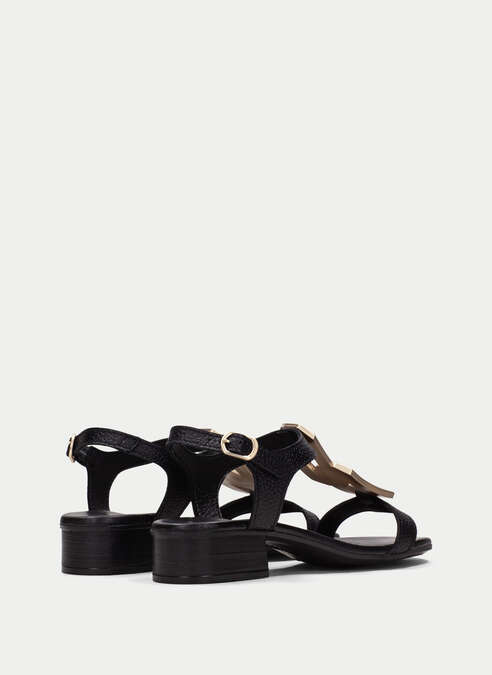 sandalias planas lara noir