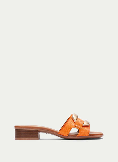 sandalias planas lara papaya