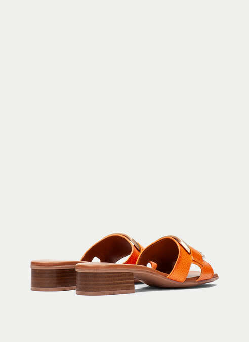 sandalias planas lara papaya