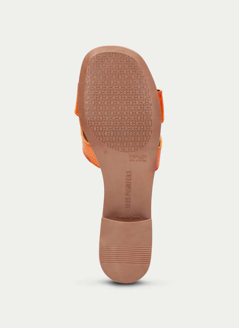sandalias planas lara papaya