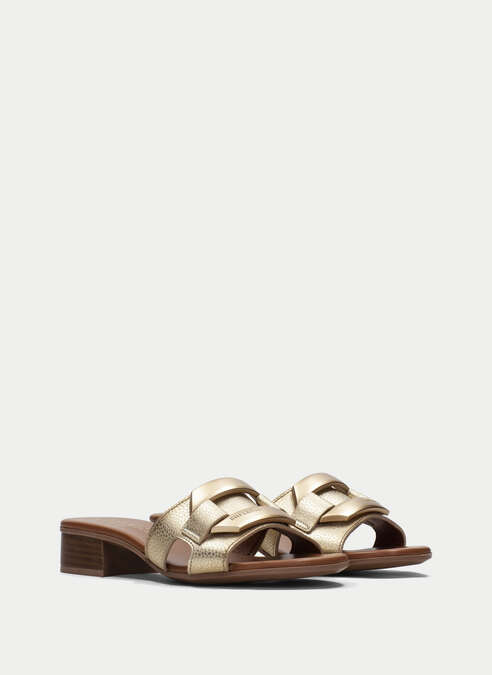 sandalias planas lara platinum