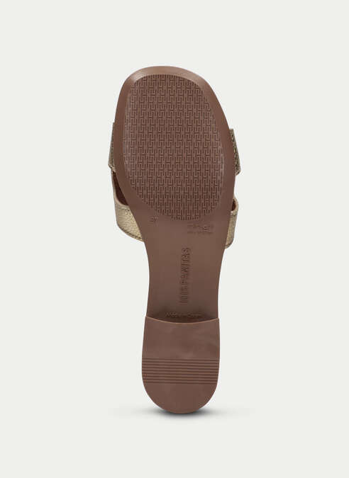 sandalias planas lara platinum