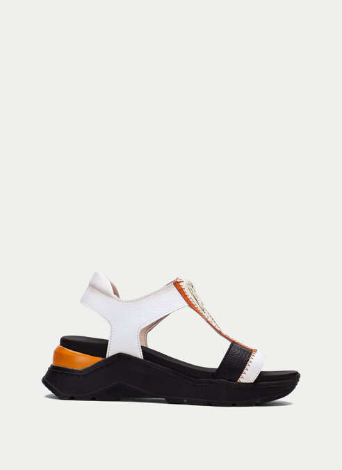 sandalias sport grazia blanche-noir-papaye