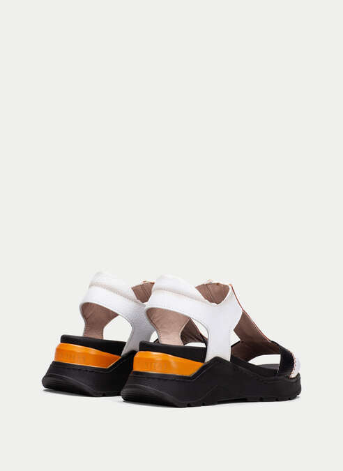sandalias sport grazia blanche-noir-papaye