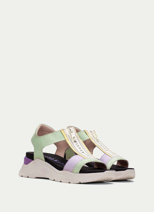 sandalias sport grazia lavande-menthe-citron