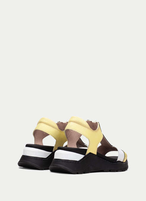 sandalias sport grazia lemon-blanche-noir