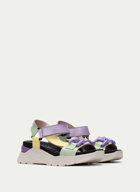 sandalias sport grazia mint-lemon-lavanda