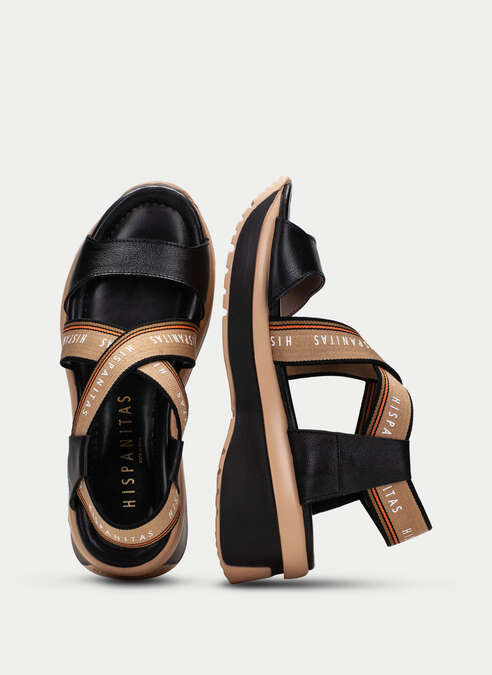 sandalias sport congo noir-camel