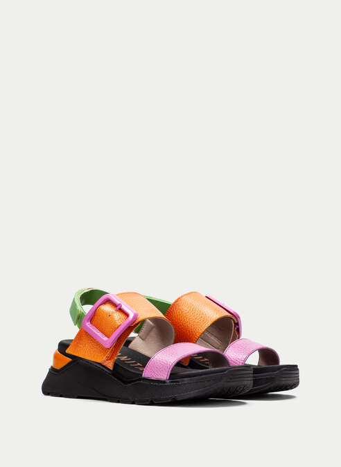 sandalias sport grazia rose-papaye-lime