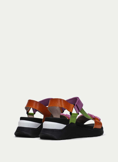sandalias sport grazia rose-papaye-lime