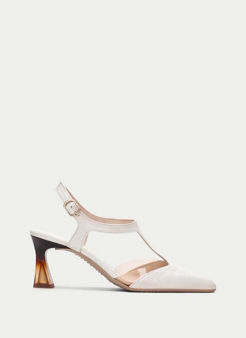 t-strap dalia blanche