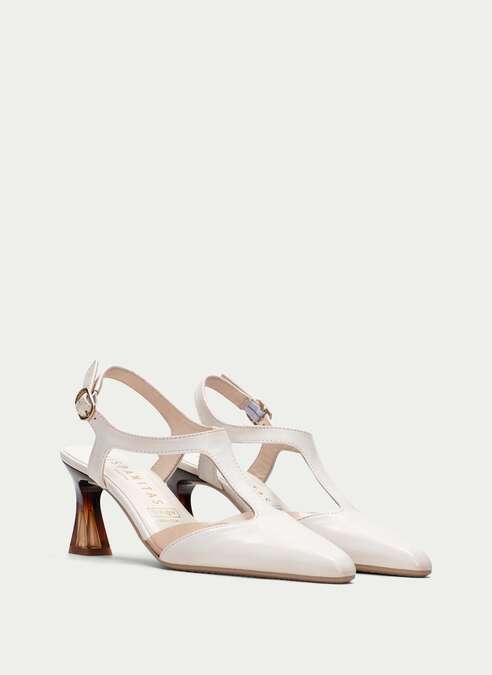 t-strap dalia blanche