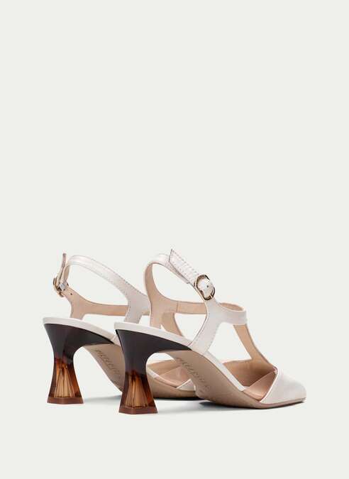t-strap dalia blanche