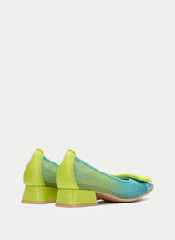 outlet bailarina aruba aguamarina-kiwi - hispanitas