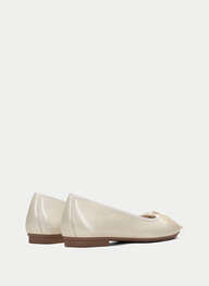 outlet bailarina basil crema - hispanitas