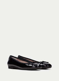 outlet bailarina basil negro - hispanitas