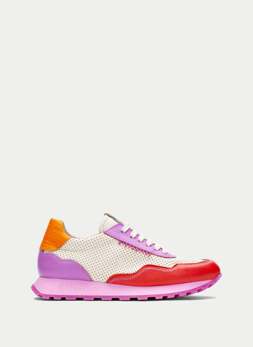 deportivos loira rouge-creme-violet
