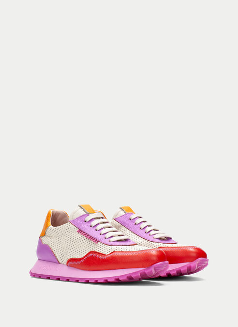 deportivos loira rouge-creme-violet