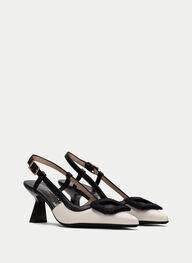 outlet talon-decouvert nova noir-creme - hispanitas