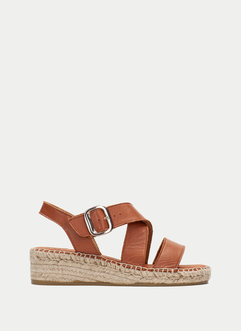 espadrilles yute cuir