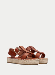 outlet espadrilles yute cuir - hispanitas